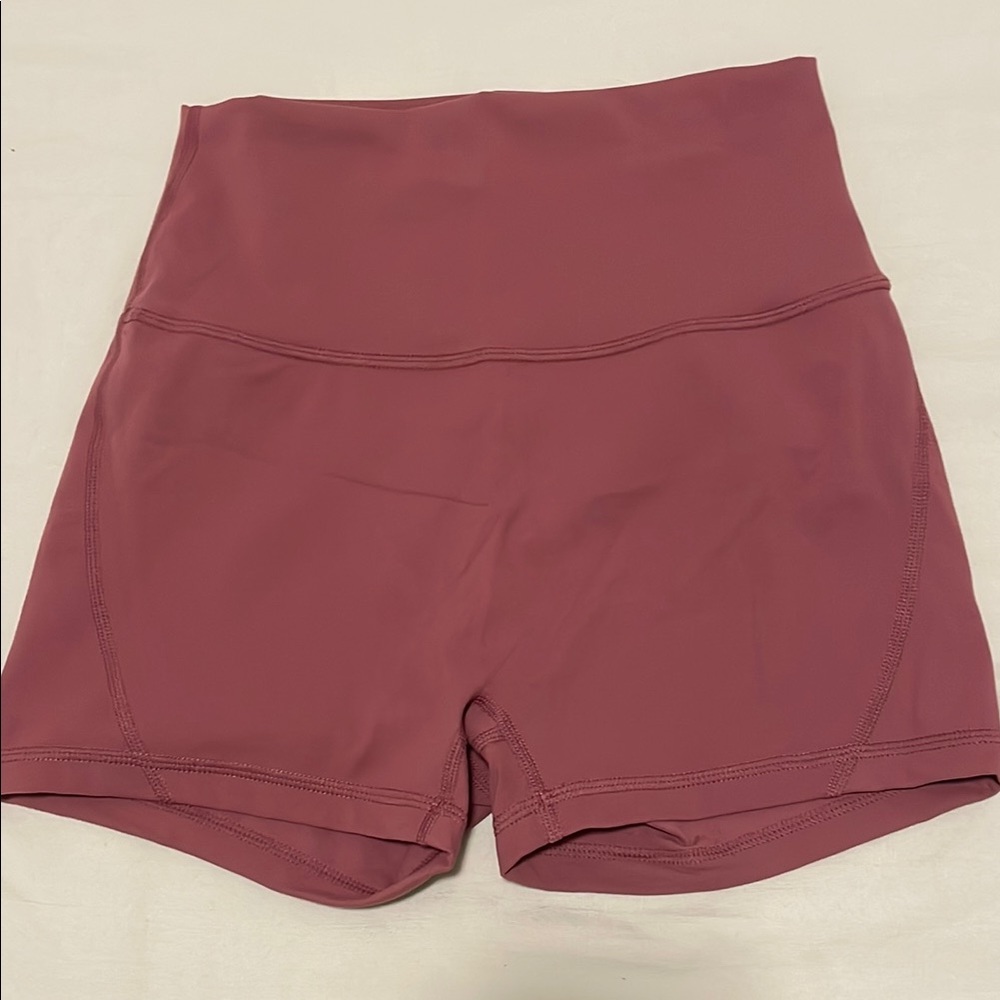 High Waist Pink Performance Shorts